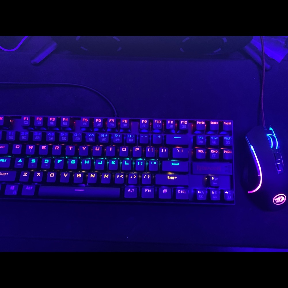 Multicolor Light Up Gaming Keyboard & Mouse